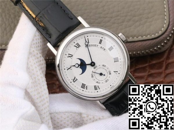 Breguet Classique Moonphase 4396 1 1 Best Edition rustfrit stål US Replica Watch 895 Breguet Classique Moonphase 4396 1:1 Best Edition rustfrit stål