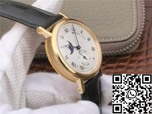 Breguet Classique Moonphase 4396 1 1 Най-доброто издание жълто злато случай САЩ реплика часовник 4881 Breguet Classique Moonphase 4396 1: 1 Най-доброто издание жълто злато случай