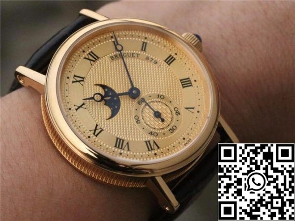 Breguet Classique Moonphase 4396 Men Watches 1 1 Cea mai bună ediție elvețiană ETA5165R Gold Dial US Replica Watch 113 Breguet Classique Moonphase 4396 Men Watches 1:1 Cea mai bună ediție elvețiană ETA5165R Gold Dial