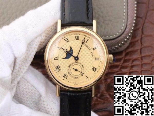 Breguet Classique Moonphase 4396 Moški ure 1 1 Najboljša izdaja švicarski ETA5165R Gold Dial ZDA replika Watch 6331 Breguet Classique Moonphase 4396 Moški ure 1: 1 Najboljša izdaja švicarski ETA5165R Gold Dial