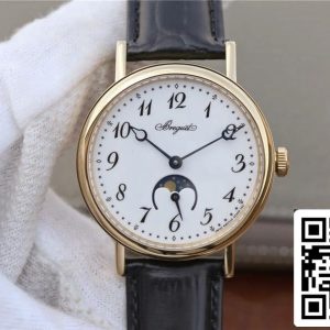 Breguet Classique Moonphase 9087BB 29 964 1 1 Najboljša izdaja TW Factory rumeno zlato primeru ZDA replika Watch 8650 Cart