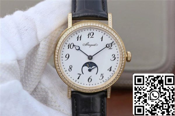 Breguet Classique Moonphase 9087BB 29 964 1 1 Лучшее издание TW завода желтого золота алмаз США Реплика часы 1115 Breguet Classique Moonphase 9087BB/29/964 1:1 Лучшее издание TW завода желтого золота алмаз