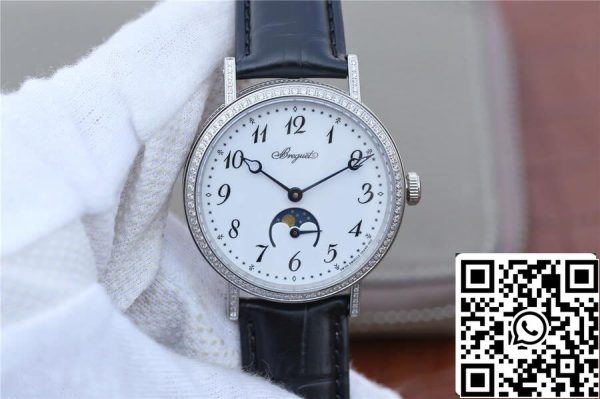 Breguet Classique Moonphase 9088BB 29 964 DD0D 1 1 Migliore Edizione TW Fabbrica Quadrante Bianco Replica Orologio 2154 Breguet Classique Moonphase 9088BB/29/964/DD0D 1:1 Migliore Edizione TW Fabbrica Quadrante Bianco