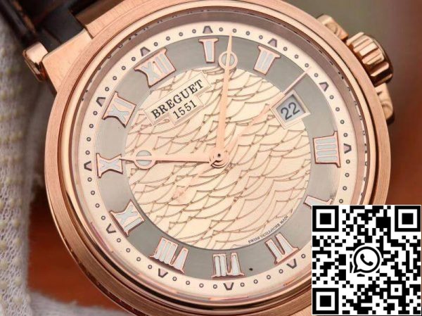 Breguet MARINE 5517BB Y2 9ZU V9 Factory 1 1 Best Edition Swiss ETA9015 Gold dial US Replica Klocka 1013 Breguet MARINE 5517BB/Y2/9ZU V9 Factory 1:1 Best Edition Swiss ETA9015 Gold dial