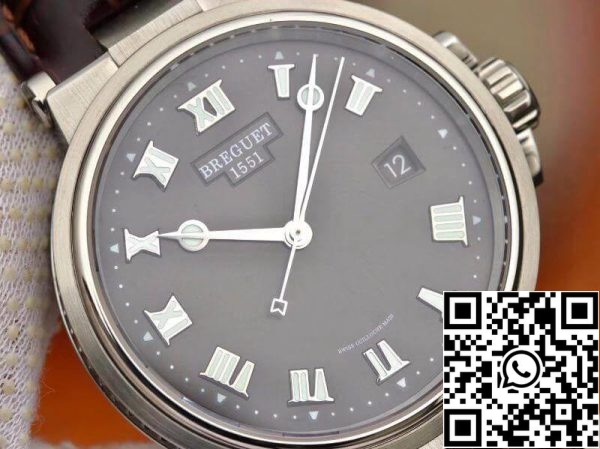 Breguet MARINE 5517TI G2 9ZU V9 tovarne mehanske ure 1 1 Najboljša izdaja švicarski ETA9015 Grey dial ZDA replika Watch 2459 Breguet MARINE 5517TI/G2/9ZU V9 tovarne mehanske ure 1: 1 Najboljša izdaja švicarski ETA9015 Grey dial