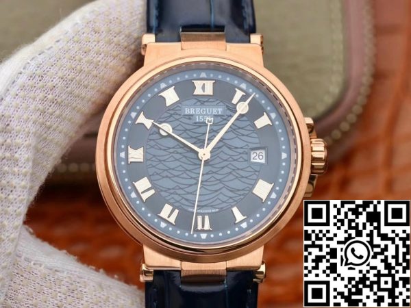 Breguet Marine 5517 1 1 Best Edition V9 Gyár Rose Gold US Replica Watch 5608 Breguet Marine 5517 1:1 Best Edition V9 Gyár Rose Gold