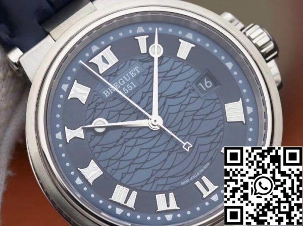 Breguet Marine 5517BB Y2 9ZU V9 Factory Men Watches 1 1 Best Edition Swiss ETA9015 blå urskive US Replica Watch 7603 Breguet Marine 5517BB/Y2/9ZU V9 Factory Men Watches 1:1 Best Edition Swiss ETA9015 blå urskive