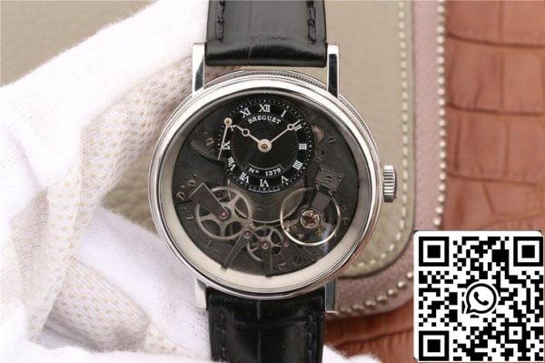 Breguet Tradition 7057BB G9 9W6 1 1 Най-доброто издание скелетон набиране САЩ реплика часовник 2330 Breguet Tradition 7057BB/G9/9W6 1: 1 Най-доброто издание скелетон набиране