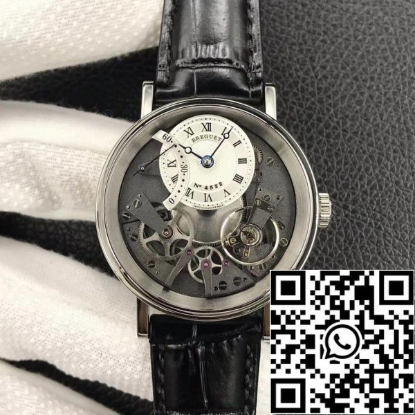 Breguet Традиция 7097 7097BB G1 9WU 1 1 Лучшее издание ZF Завод 18k Белое золото США Реплика часы 4857 Breguet Традиция 7097 7097BB/G1/9WU 1:1 Лучшее издание ZF Завод 18k Белое золото