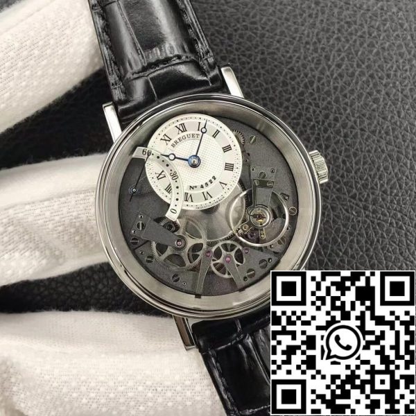 Breguet Традиция 7097 7097BB G1 9WU 1 1 Лучшее издание ZF Завод 18k Белое золото США Реплика часы 7090 Breguet Традиция 7097 7097BB/G1/9WU 1:1 Лучшее издание ZF Завод 18k Белое золото