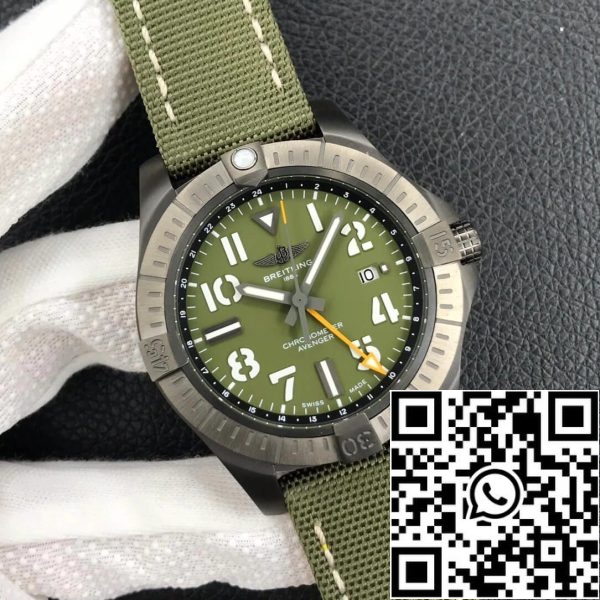 Breitling Avenger Automatic GMT 45 Night Mission V323952A1L1X1 1 1 Best Edition GF Factory Titanium Metal US Replica Watch 2952 Breitling Avenger Automatic GMT 45 Night Mission V323952A1L1X1 1:1 Best Edition GF Factory Titanium Metal