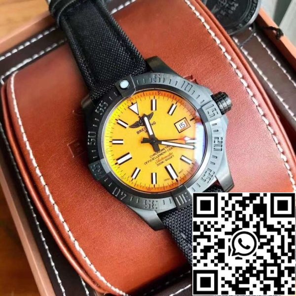 Breitling Avenger Blackbird 44 Yellow Dial Swiss Original Movement US Replica Watch 5392 Breitling Avenger Blackbird 44 Yellow Dial Swiss Original Movement