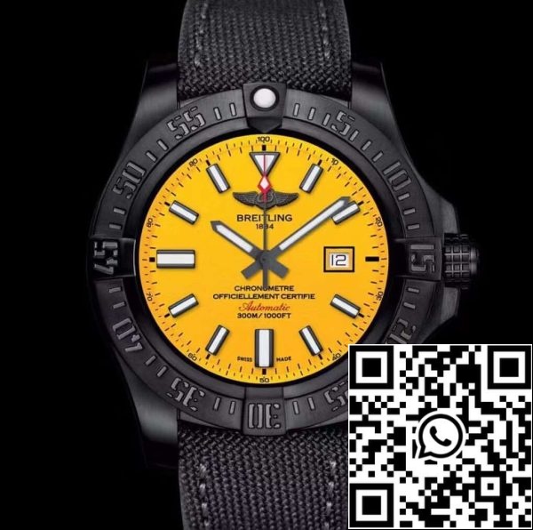 Breitling Avenger Blackbird 44 Yellow Dial Swiss Original Movement US Replica Watch 8708 Breitling Avenger Blackbird 44 Yellow Dial Swiss Original Movement