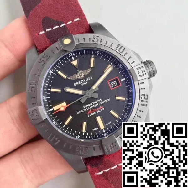 Breitling Avenger Blackbird V1731110 BD74 109W M20BASA 1 GF Factory 1 1 Best Edition svájci ETA2824 2 fekete számlap amerikai Replica Watch 1063 Breitling Avenger Blackbird V1731110/BD74/109W/M20BASA.1 GF Factory 1:1 Best Edition svájci ETA2824-2 fekete számlapos