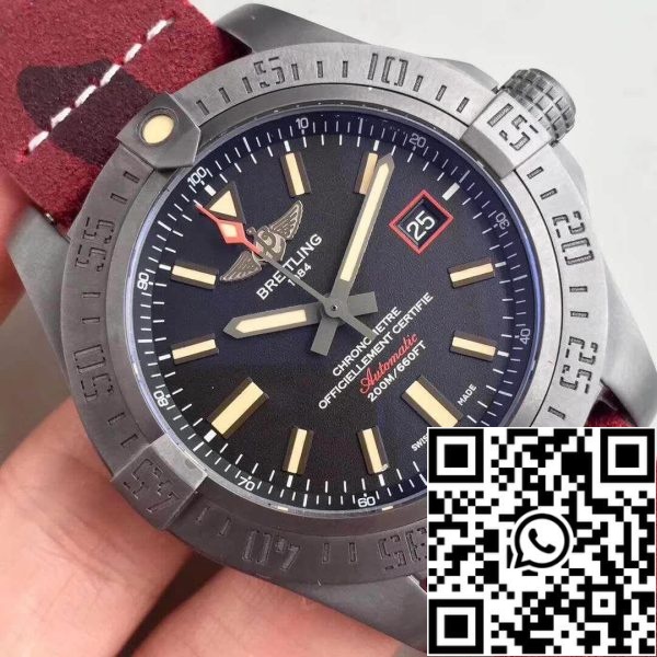 Breitling Avenger Blackbird V1731110 BD74 109W M20BASA 1 GF Factory 1 1 Best Edition Swiss ETA2824 2 fekete számlap amerikai Replica Watch 8516 Breitling Avenger Blackbird V1731110/BD74/109W/M20BASA.1 GF Factory 1:1 Best Edition Swiss ETA2824-2 fekete számlapon