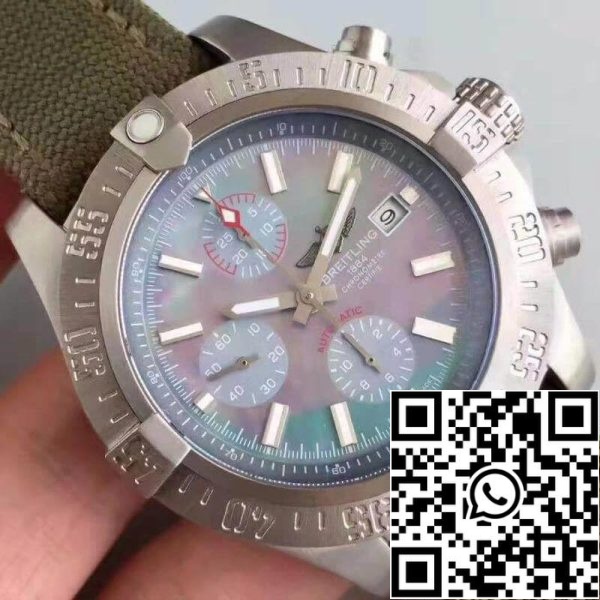 Breitling Avenger E1338310 M534 253S E20DSA 2 GF Factory 1 1 Най-доброто издание швейцарски ETA7750 Blue Mother Of Pearl Dial САЩ реплика часовник 4559 Breitling Avenger E1338310/M534/253S/E20DSA.2 GF Factory 1: 1 Най-доброто издание швейцарски ETA7750 Blue Mother Of Pearl Dial