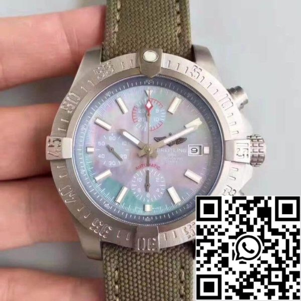 Breitling Avenger E1338310 M534 253S E20DSA 2 GF Завод 1 1 Лучшее издание Швейцарский ETA7750 синий перламутровый циферблат США Реплика Смотреть 7823 Breitling Avenger E1338310/M534/253S/E20DSA.2 GF Завод 1:1 Лучшее издание Швейцарский ETA7750 синий перламутровый циферблат