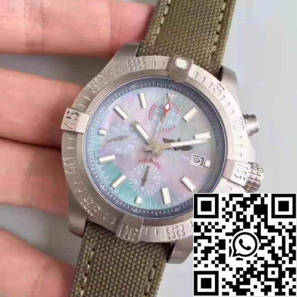 Breitling Avenger E1338310 M534 253S E20DSA 2 GF Завод 1 1 Лучшее издание Швейцарский ETA7750 синий перламутровый циферблат США Реплика Смотреть 9051 Breitling Avenger E1338310/M534/253S/E20DSA.2 GF Завод 1:1 Лучшее издание Швейцарский ETA7750 синий перламутровый циферблат