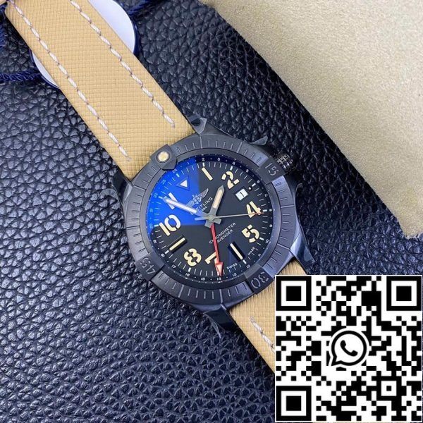 Breitling Avenger GMT 45 V32395101B1X1 1 1 Най-доброто издание GF фабрика титаниев корпус САЩ реплика часовник 9222 Breitling Avenger GMT 45 V32395101B1X1 1: 1 Най-доброто издание GF фабрика титаниев корпус