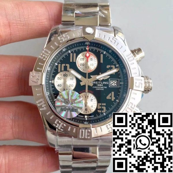 ساعة Breitling Avenger II A1338111 F564SS GF Factory 1 1 1: 1 أفضل إصدار سويسري ETA7750 Blue Dial ساعة أمريكية مقلدة 2269 Breitling Avenger II A1338111/F564SS GF Factory 1: 1 أفضل إصدار سويسري ETA7750 Blue Dial