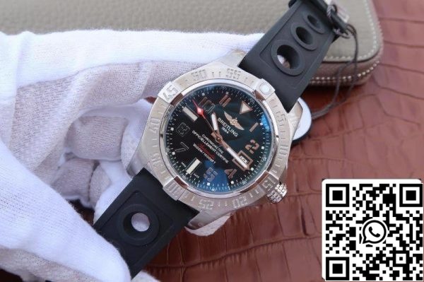 Breitling Avenger II A3239011 BC34 152S A20S 1 GF Factory 1:1 Best Edition Swiss ETA2836 Black Dial US Replica Zegarek 3601 Breitling Avenger II A3239011/BC34/152S/A20S.1 GF Factory 1:1 Best Edition Swiss ETA2836 Black Dial