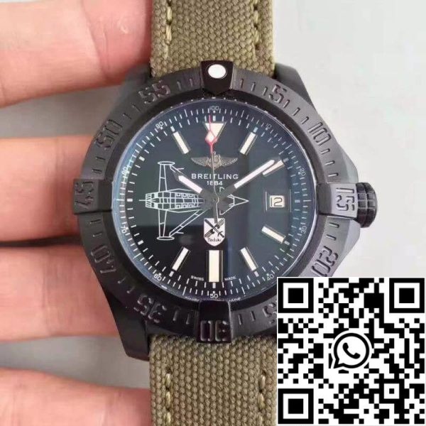 ساعة Breitling Avenger Avenger II Seawolf Boelcke M173316Y BE72 GF Factory 1 1 1: 1 أفضل إصدار سويسري ETA2824 2 Black Dial ساعة أمريكية مقلدة 6630 Breitling Avenger II Seawolf Boelcke M173316Y/BE72 GF Factory 1: 1 أفضل إصدار سويسري ETA2824-2 Black Dial