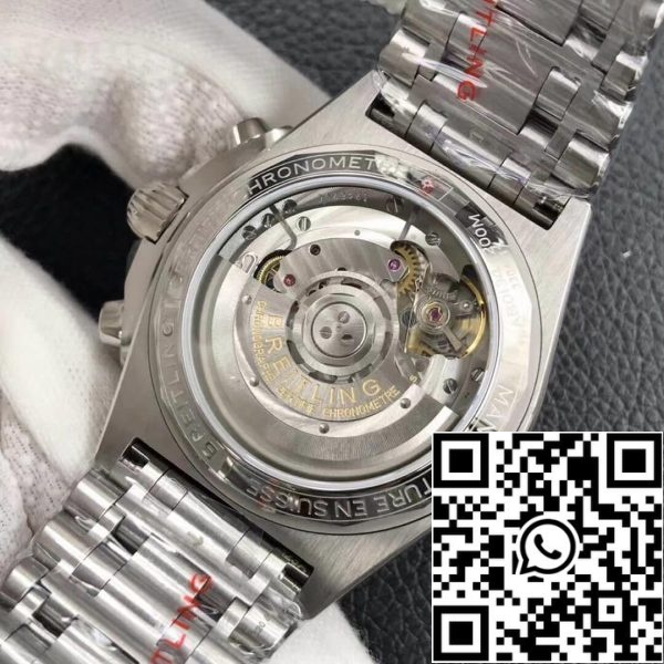 Breitling Chronomat AB0134101B1A1 1 1 Най-доброто издание GF Factory от неръждаема стомана черен циферблат САЩ реплика часовник 6565 Breitling Chronomat AB0134101B1A1 1: 1 Най-доброто издание GF Factory от неръждаема стомана черен циферблат