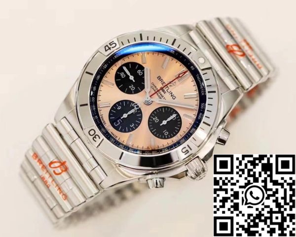 Breitling Chronomat AB0134101K1A1 1 1 Best Edition GF εργοστάσιο Rose Gold Dial ΗΠΑ Replica ρολόι 2416 Breitling Chronomat AB0134101K1A1 1: 1 Best Edition GF εργοστάσιο Rose Gold Dial