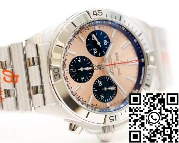 Breitling Chronomat AB0134101K1A1 1 1 Best Edition GF Factory Rose Gold Dial US Replica Watch 9952 Breitling Chronomat AB0134101K1A1 1:1 Best Edition GF Factory Rose Gold Dial