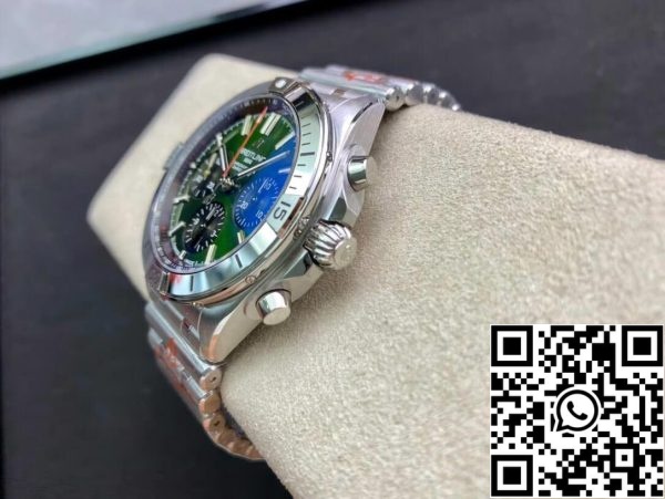 Breitling Chronomat AB01343A1L1A1 1 Best Edition GF Factory Green Dial US Replica Watch 2971 Breitling Chronomat AB01343A1L1A1 1 Best Edition GF Factory Green Dial