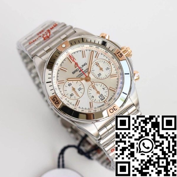 Breitling Chronomat IB0134101G1A1 1 1 Best Edition GF Factory White Dial Yhdysvaltain Replica katsella 2754 Breitling Chronomat IB0134101G1A1 1: 1 Best Edition GF Factory White Dial