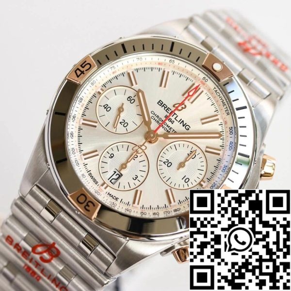 Breitling Chronomat IB0134101G1A1 1 1 Best Edition GF Factory White Dial ΗΠΑ Replica ρολόι 4799 Breitling Chronomat IB0134101G1A1 1: 1 Best Edition GF Factory White Dial