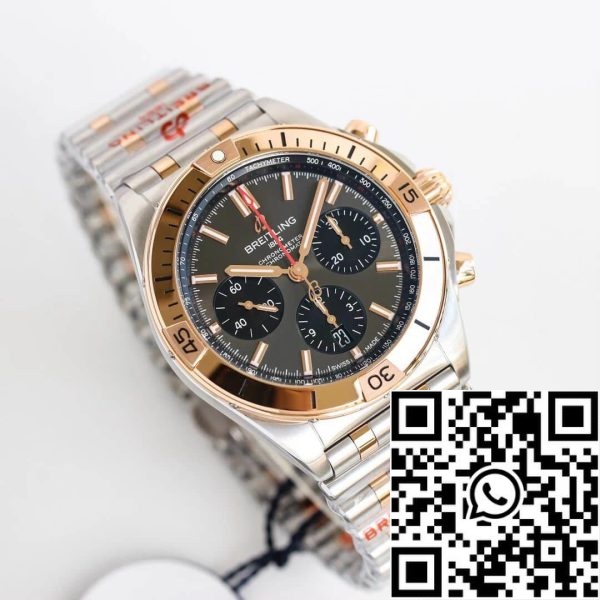 Breitling Chronomat UB0134101B1U1 1 1 Best Edition GF Factory Grey Dial US Replica óra 2682 Breitling Chronomat UB0134101B1U1 1:1 Best Edition GF Factory Grey Dial 1:1 Best Edition GF Factory Grey Dial