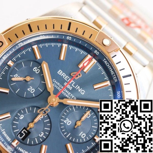 Breitling Chronomat UB0134101C1U1 1 1 Най-доброто издание GF Factory Blue Dial САЩ реплика часовник 8493 Breitling Chronomat UB0134101C1U1 1: 1 Най-доброто издание GF Factory Blue Dial