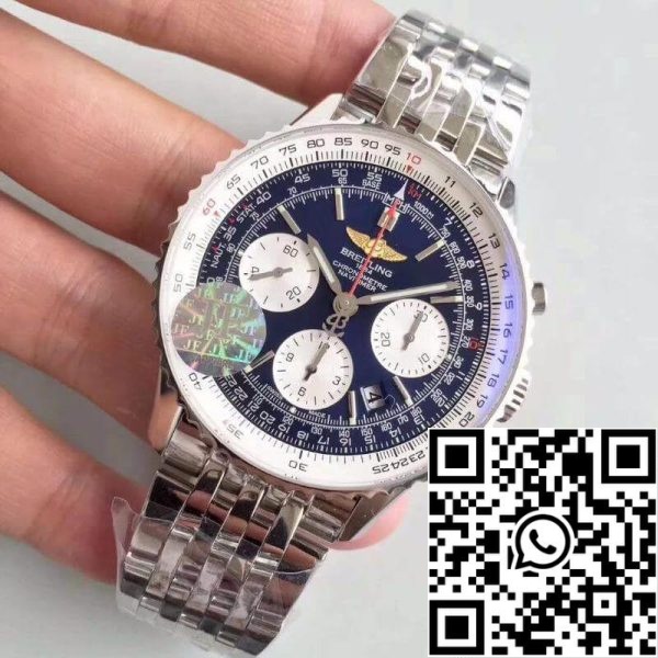 Breitling Navitimer 01 AB012012 BB01 447A JF Factory 1 1 Best Edition Swiss ETA7750 US Replica Uhr 4027 Breitling Navitimer 01 AB012012/BB01/447A JF Factory 1:1 Best Edition Swiss ETA7750