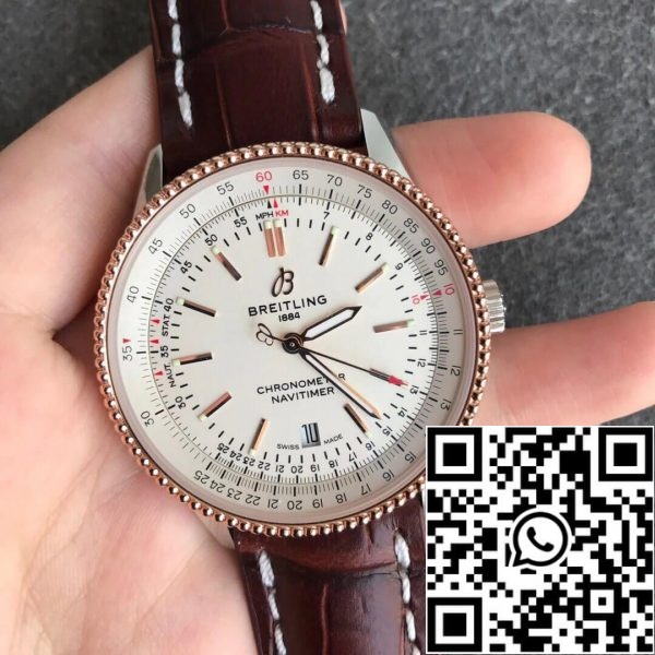 Breitling Navitimer 1 U17326211G1P2 1 1 Най-доброто издание V7 Фабрика бял циферблат САЩ реплика часовник 3401 Breitling Navitimer 1 U17326211G1P2 1: 1 Най-доброто издание V7 Фабрика бял циферблат