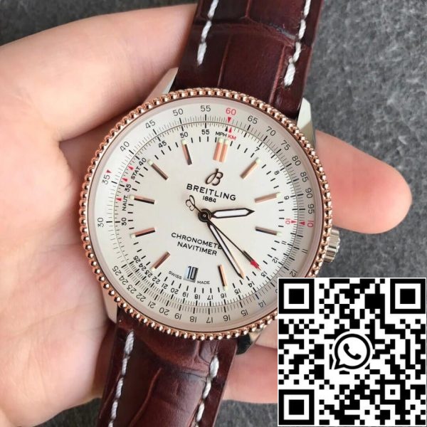 Breitling Navitimer 1 U17326211G1P2 1 1 Най-доброто издание V7 Фабрика бял циферблат САЩ реплика часовник 9511 Breitling Navitimer 1 U17326211G1P2 1: 1 Най-доброто издание V7 Фабрика бял циферблат