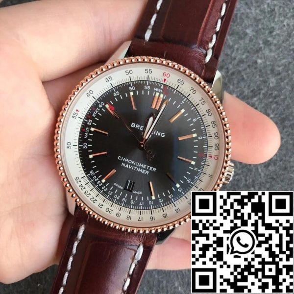 Breitling Navitimer 1 U17326211M1P2 1 1 Най-доброто издание V7 Фабрика каучукова кожа каишка САЩ реплика часовник 8569 Breitling Navitimer 1 U17326211M1P2 1: 1 Най-доброто издание V7 Фабрика каучукова кожа каишка