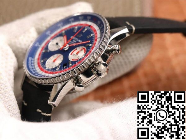 Breitling Navitimer AB01212B1C1A1 1 1 Най-доброто издание V9 Factory Blue Dial САЩ реплика часовник 9740 Breitling Navitimer AB01212B1C1A1 1: 1 Най-доброто издание V9 Factory Blue Dial