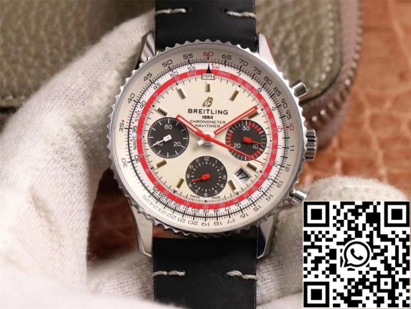 Breitling Navitimer AB01219A1G1X1 1 1 Best Edition V9 Factory Silver Dial Swiss ETA7750 US Replica Watch 4251 Breitling Navitimer AB01219A1G1X1 1:1 Best Edition V9 Factory Silver Dial Swiss ETA7750