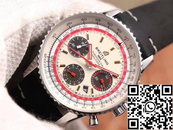 Breitling Navitimer AB01219A1G1X1 1 1 Mejor Edición V9 Fábrica Esfera Plata Suiza ETA7750 EE.UU. Reloj Replica 8493 Breitling Navitimer AB01219A1G1X1 1:1 Mejor Edición V9 Fábrica Esfera Plata Suiza ETA7750