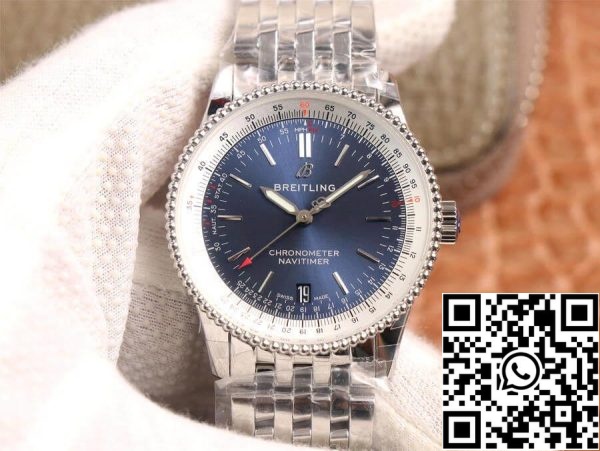 Breitling Navitimer Automatic 38 A17325211C1A1 1 1 Best Edition KOR Factory Blue Dial Swiss SW200 US Replica Watch 3983 Breitling Navitimer Automatic 38 A17325211C1A1 1:1 Best Edition KOR Factory Blue Dial Swiss SW200