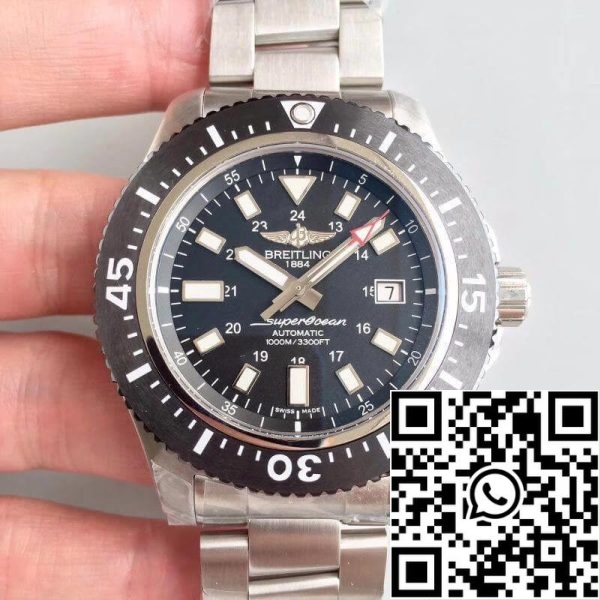 Breitling Superocean 44 1739310 BF45 162A GF Factory 1 1 Най-доброто издание швейцарски ETA2824 черен циферблат САЩ реплика часовник 6994 Breitling Superocean 44 1739310/BF45/162A GF Factory 1: 1 Най-доброто издание швейцарски ETA2824 черен циферблат