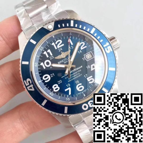 Breitling Superocean II A17392D7 BD68 GF Factory 1 1 Best Edition Zwitserse ETA2824 Blue Dial US Replica Watch 6357 Breitling Superocean II A17392D7/BD68 GF Factory 1:1 Best Edition Zwitserse ETA2824 Blue Dial