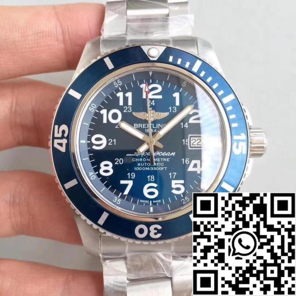 Breitling Superocean II A17392D7 BD68 GF Factory 1 1 Najboljša izdaja švicarski ETA2824 Blue Dial ZDA replika Watch 6666 Breitling Superocean II A17392D7/BD68 GF Factory 1: 1 Best Edition švicarski ETA2824 Blue Dial