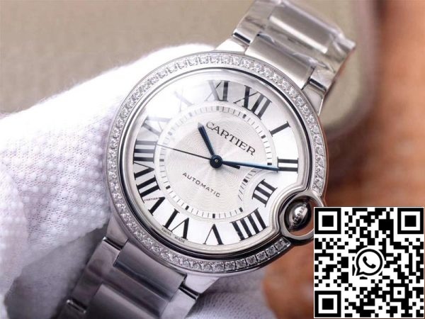 Cartier Ballon Bleu W4BB0017 1 1 Legjobb kiadás V6 Factory White Dial svájci mozgalom US Replica Watch 3416 Cartier Ballon Bleu W4BB0017 1:1 Best Edition V6 Factory White Dial svájci mozgalom