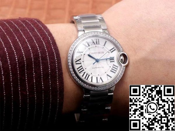 Cartier Ballon Bleu W4BB0017 1 1 Melhor Edição V6 Fábrica Mostrador Branco Movimento Suíço Réplica EUA Relógio 9547 Cartier Ballon Bleu W4BB0017 1:1 Melhor Edição V6 Fábrica Mostrador Branco Movimento Suíço