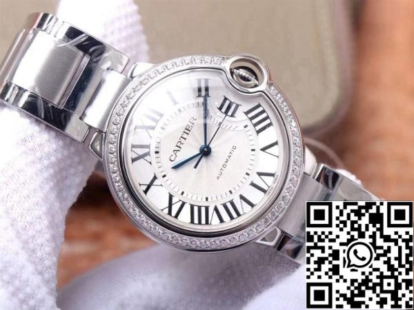 Cartier Ballon Bleu W4BB0017 1 1 Melhor Edição V6 Fábrica Mostrador Branco Movimento Suíço Réplica EUA Relógio 9794 Cartier Ballon Bleu W4BB0017 1:1 Melhor Edição V6 Fábrica Mostrador Branco Movimento Suíço