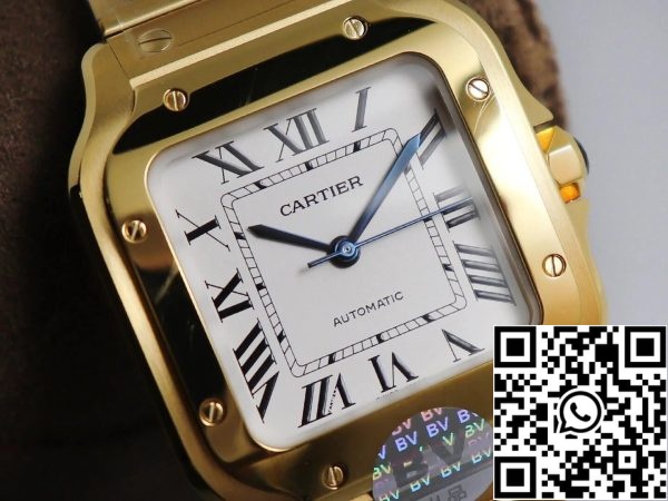 Cartier De Santos W20112Y1 1 1 Best Edition BV Factory Weißes Zifferblatt US Replica Uhr 9484 Cartier De Santos W20112Y1 1:1 Best Edition BV Factory Weißes Zifferblatt