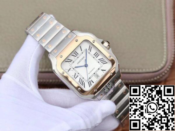 Cartier De Santos W2SA0006 2018 BV Factory 1 1 Melhor Edição Suíça ETA 9015 US Réplica Relógio 4338 Cartier De Santos W2SA0006 2018 BV Factory 1:1 Melhor Edição Suíça ETA 9015